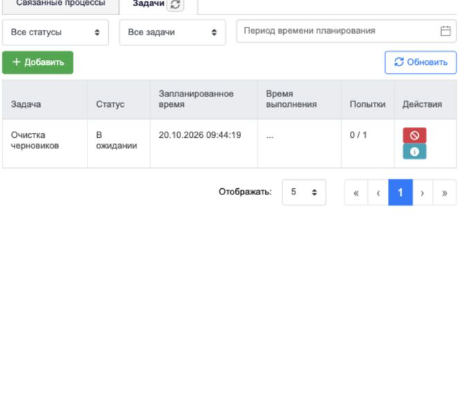 process task controls