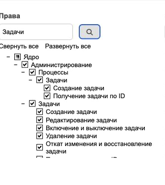 task module rights